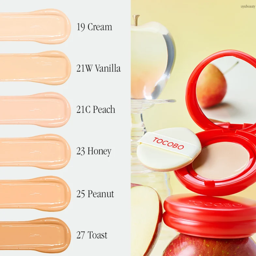 TOCOBO - Apple Dewy Fit SPF 50+ PA++++ Base de Maquillaje en Cushion 15g